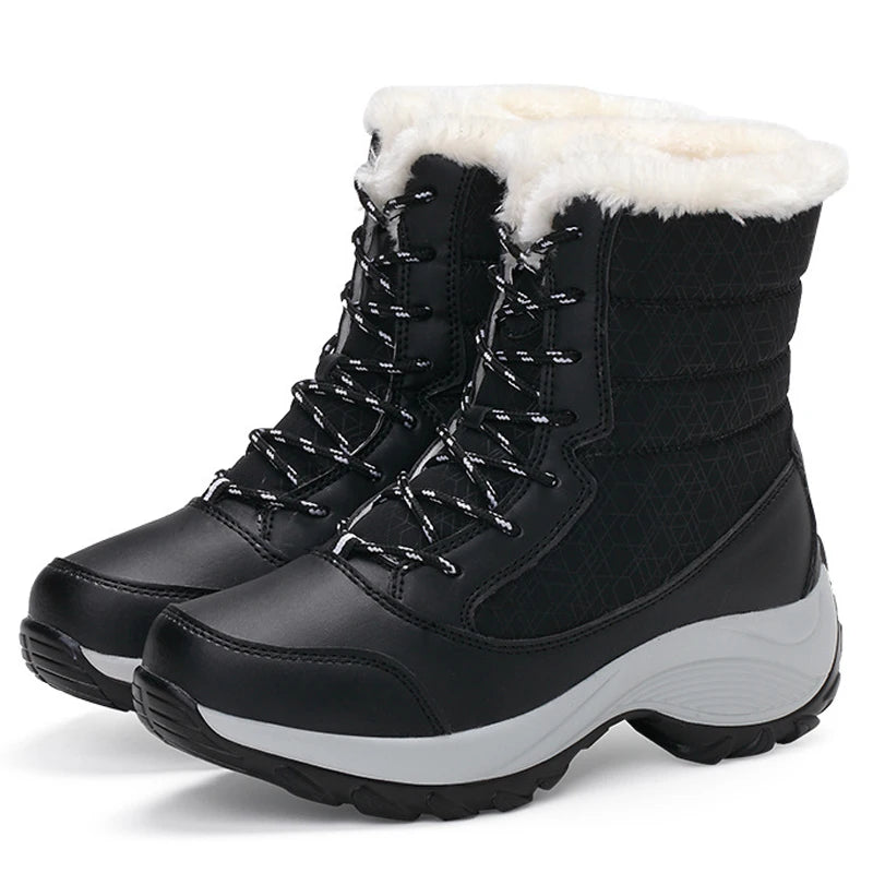 Damen Plateau-Schneestiefel | Lässig