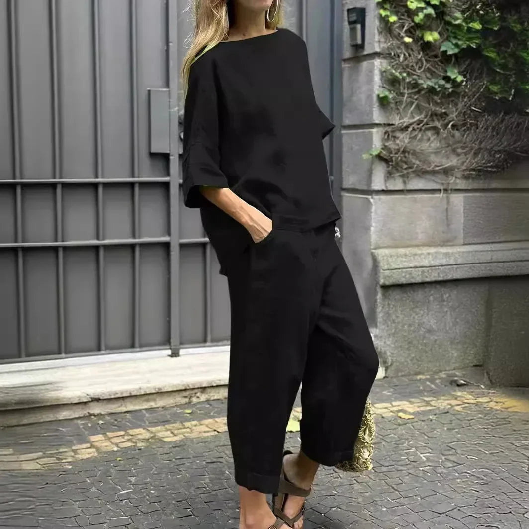 Stilvolles Damen Zweiteiler Set | Lässig