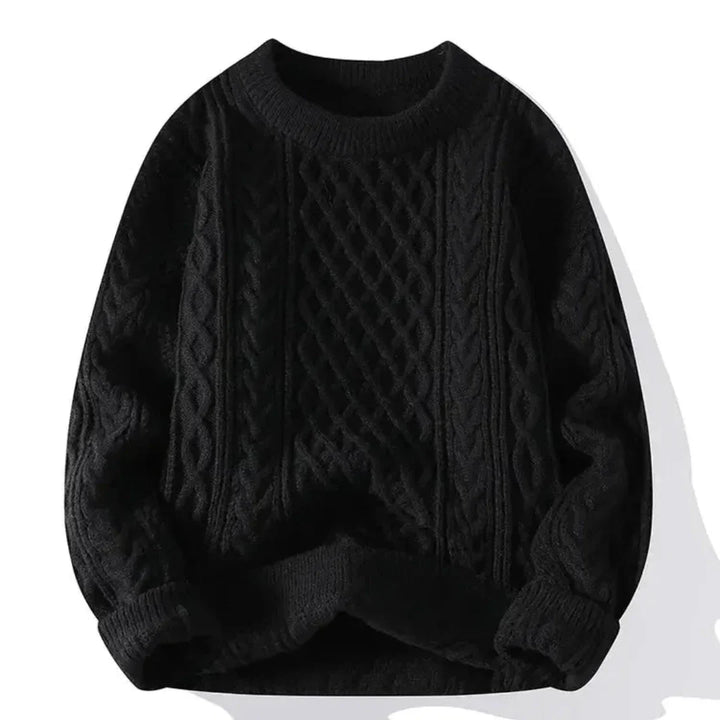 Rundhals Strickpullover Mit Langen Ärmeln Für Herren | Warm