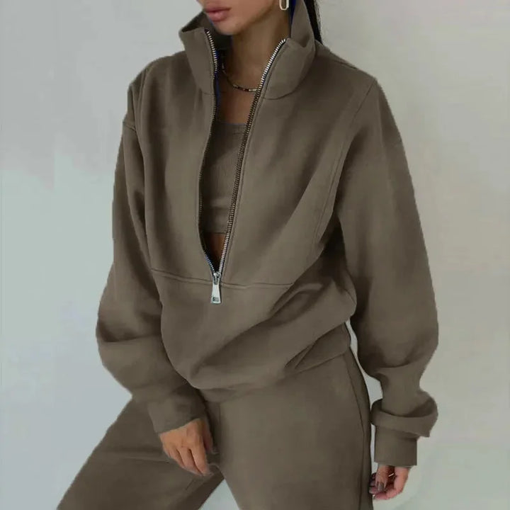 Damen Lässig Set | Winter Sweatshirt und Hose