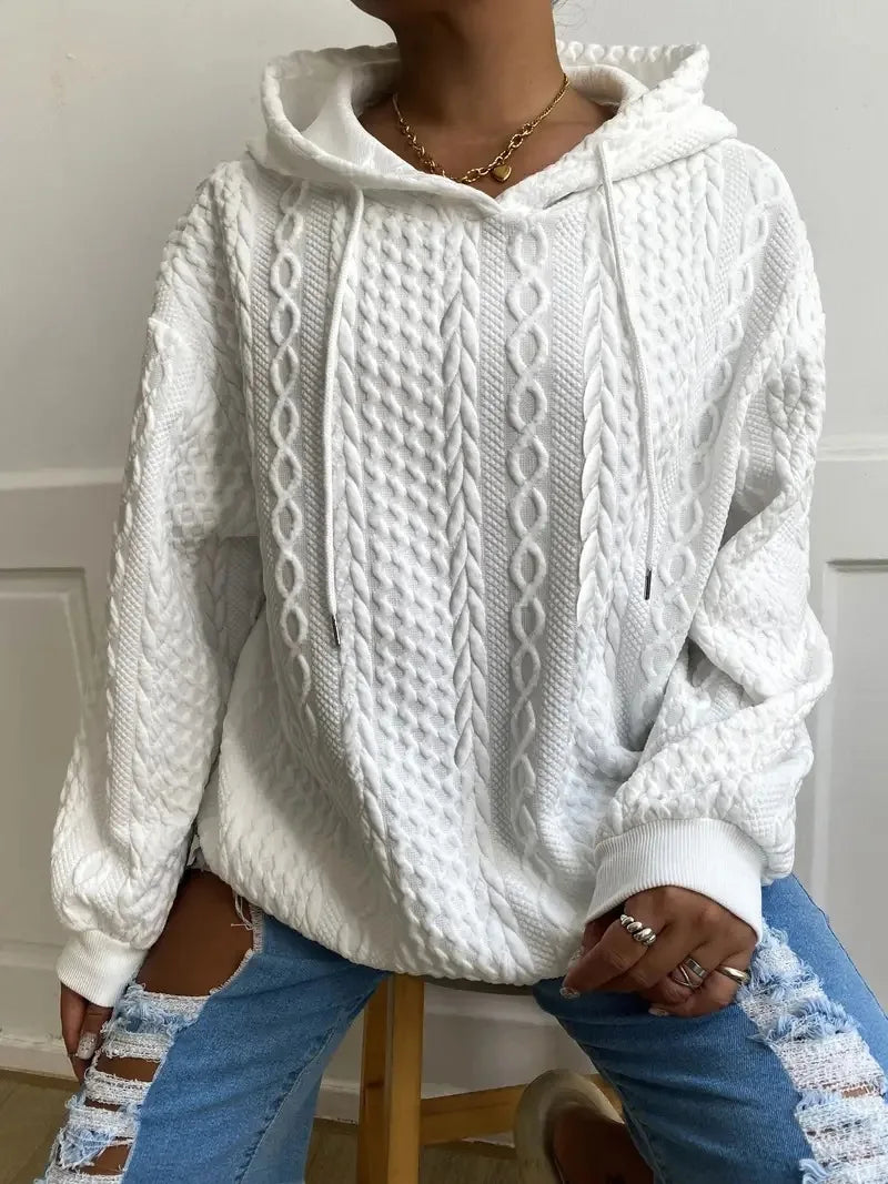 Damen Kapuze Winter Sweatshirt | Langarm