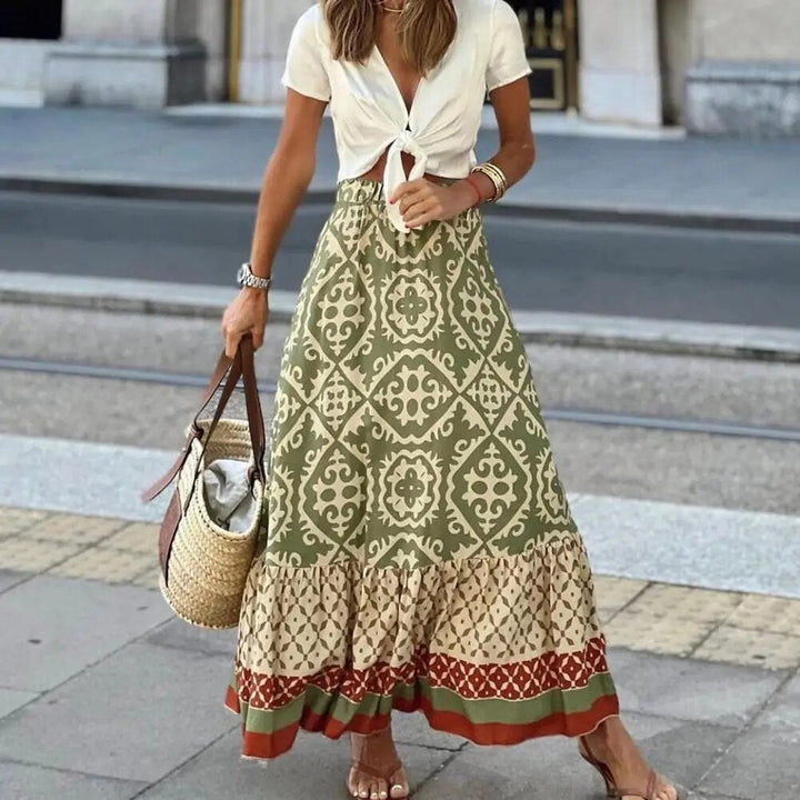 Sommerrock Mit Hoher Taille Für Damen | Maxi