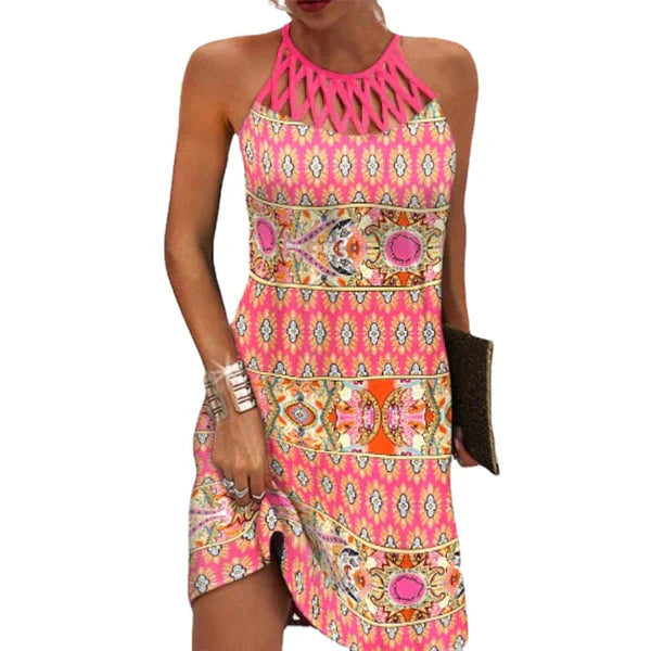 Bequemes Kleid Mit Grafikdruck Für Damen | Sommer