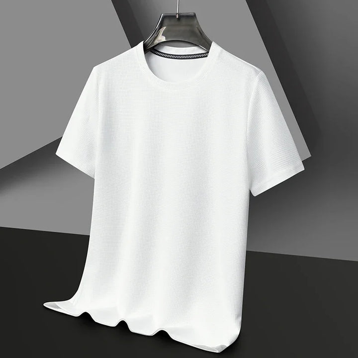 Herren Texturiert Kurzarm T-Shirt | Rundhals