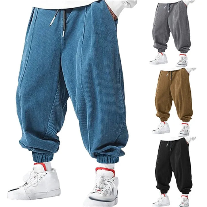 Herren Lässig Cordhose | Mit Kordelzug