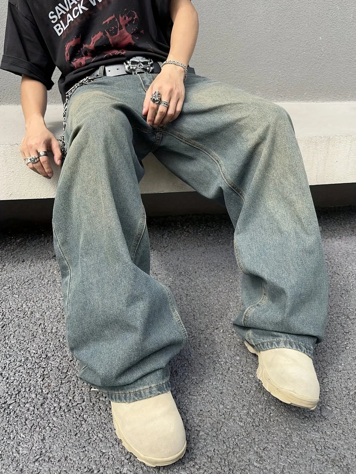 Modische Baggy Jeans für Herren | Weites Bein
