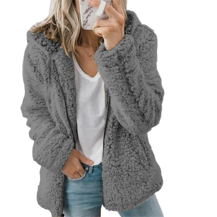 Damen Lässiges Kapuze Jacke | Warme