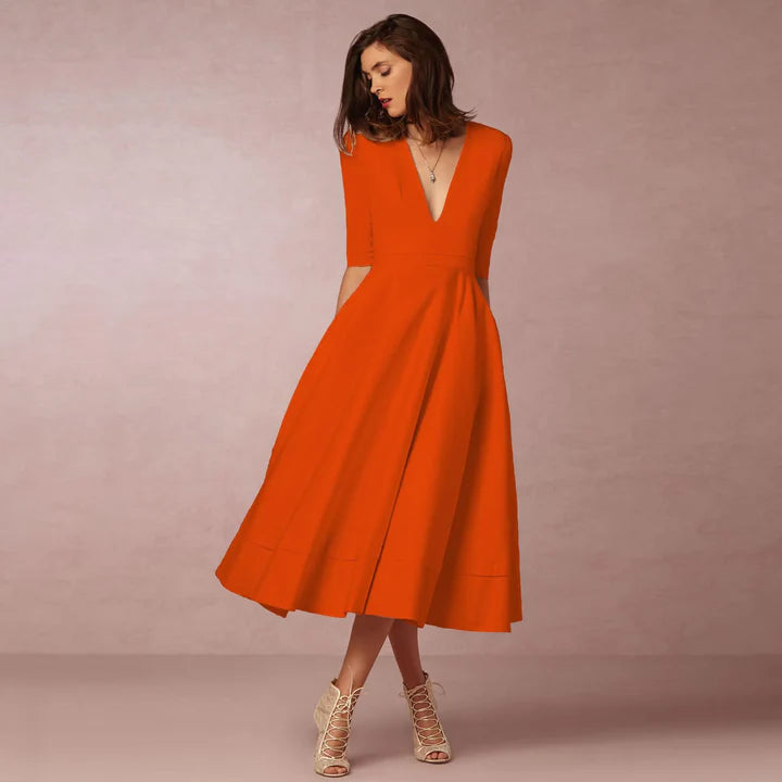 Elegantes Abendkleid Für Damen | Midi