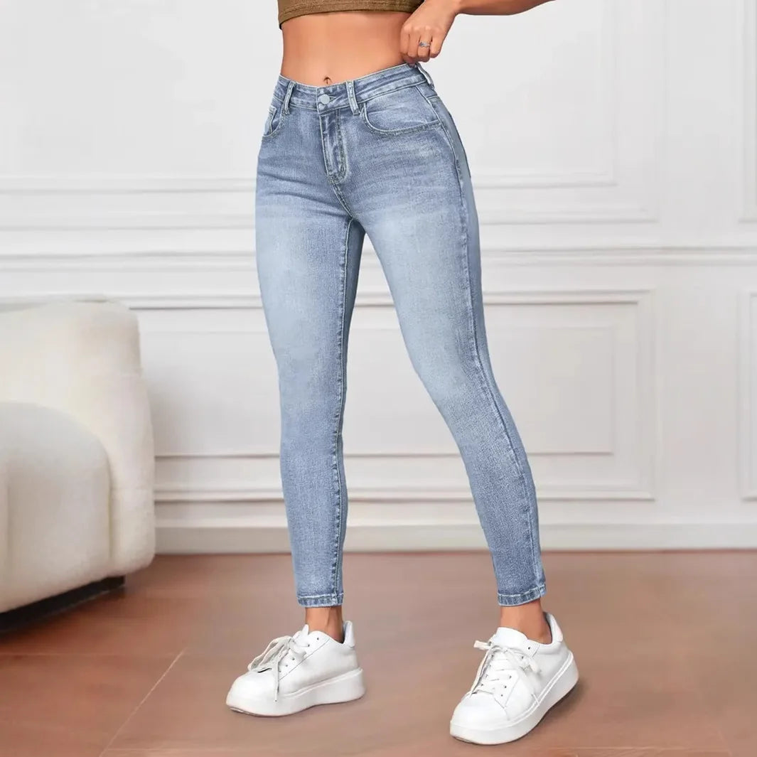 Trendig Skinny Jeggings für Damen | Hohe Taille