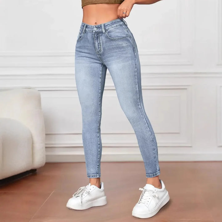 Trendig Skinny Jeggings für Damen | Hohe Taille