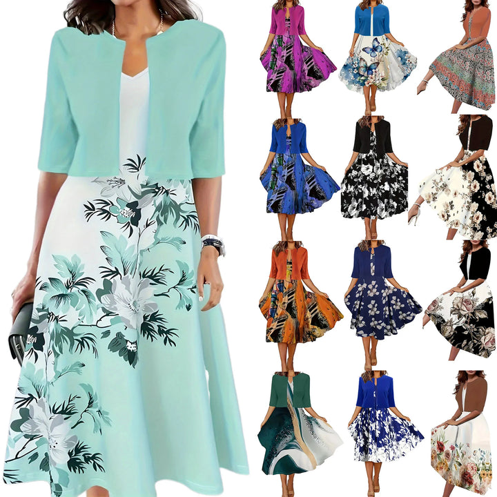 Schickes Damen Sommerkleid Mit Blazer | Midi