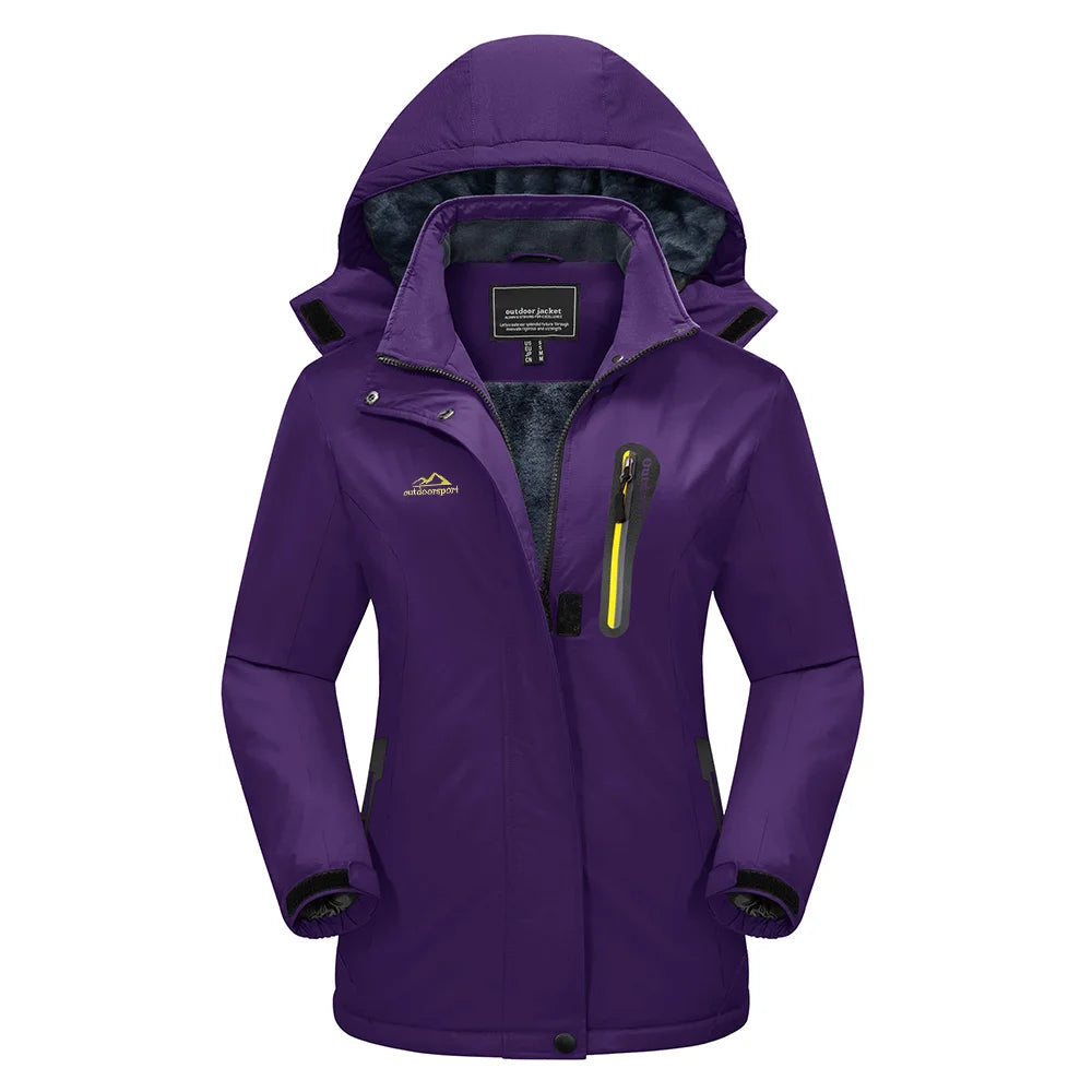 Damen Schnee Skijacke | Mit Kapuze