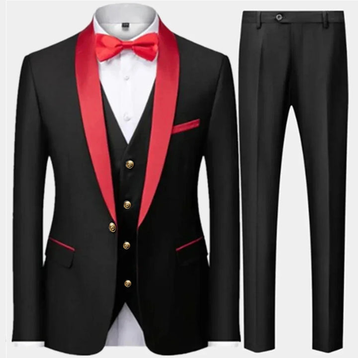 Herren 3-Dreiteiler Hochzeitsgast Anzug | Jacke, Weste und Hose