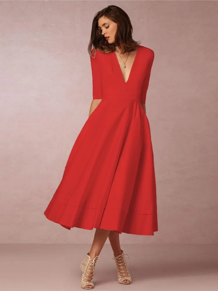 Elegantes Abendkleid Für Damen | Midi