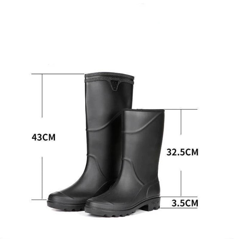 Herren Wasserdichte Gummistiefel | Schwarz