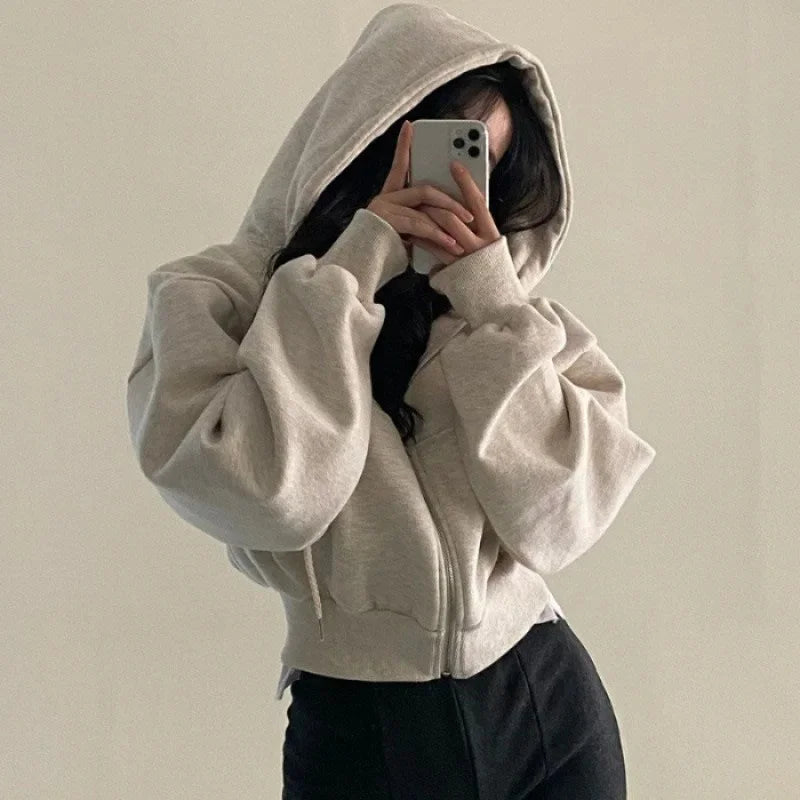 Damen Winter Sweatshirt | Mit Kapuze