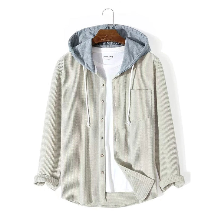 Herren Kapuze Cord Jacke | Lässig