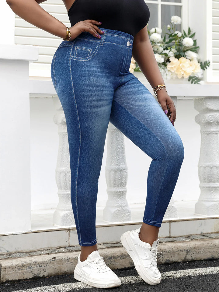 Damen Übergröße Jeggings | Lässig