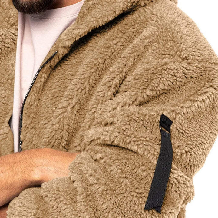 Herren Kapuze Fleece Jacke | Winter