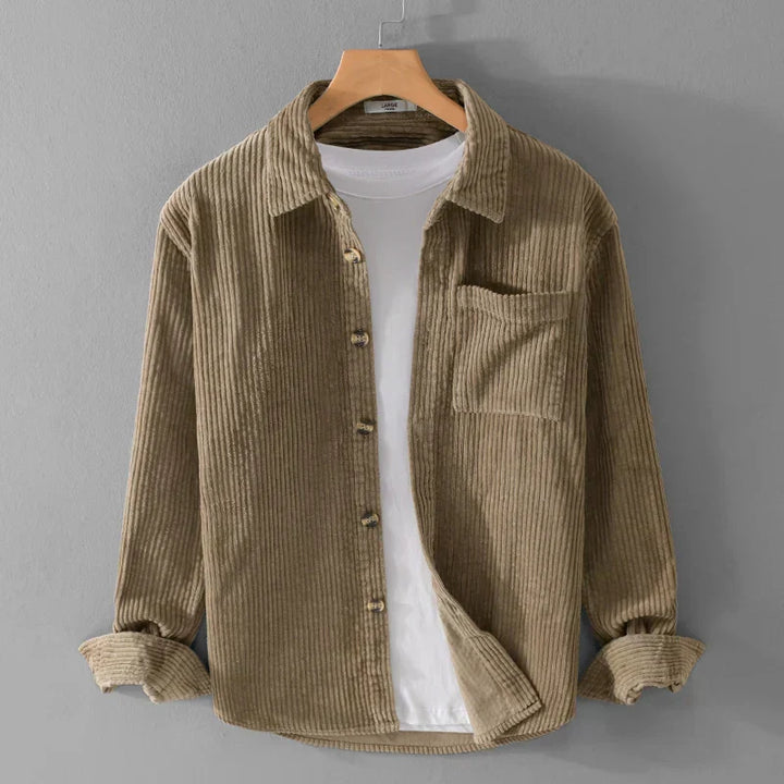 Lässige Cord Jacke für Herren | Langarm