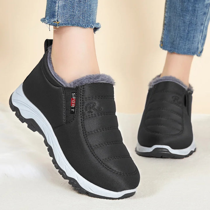 Modische Schlupf-Winterstiefel für Damen | Mit Reißverschluss