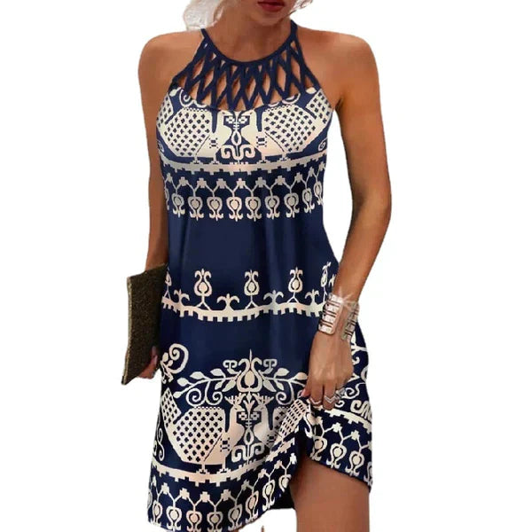 Bequemes Kleid Mit Grafikdruck Für Damen | Sommer