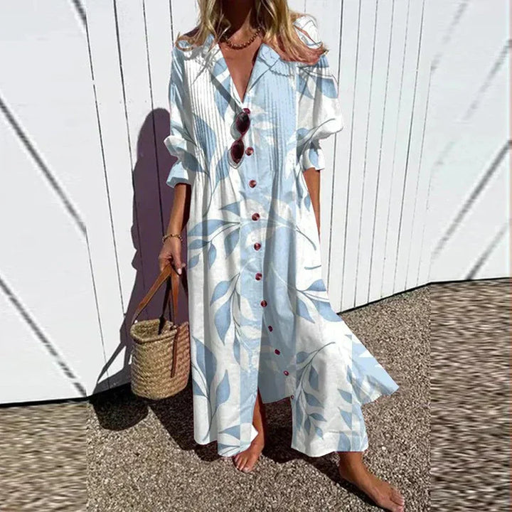 Boho Maxikleid Mit V Ausschnitt Für Damen