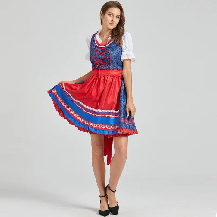 Damen Midi Dirndl Kleid | Oktoberfest