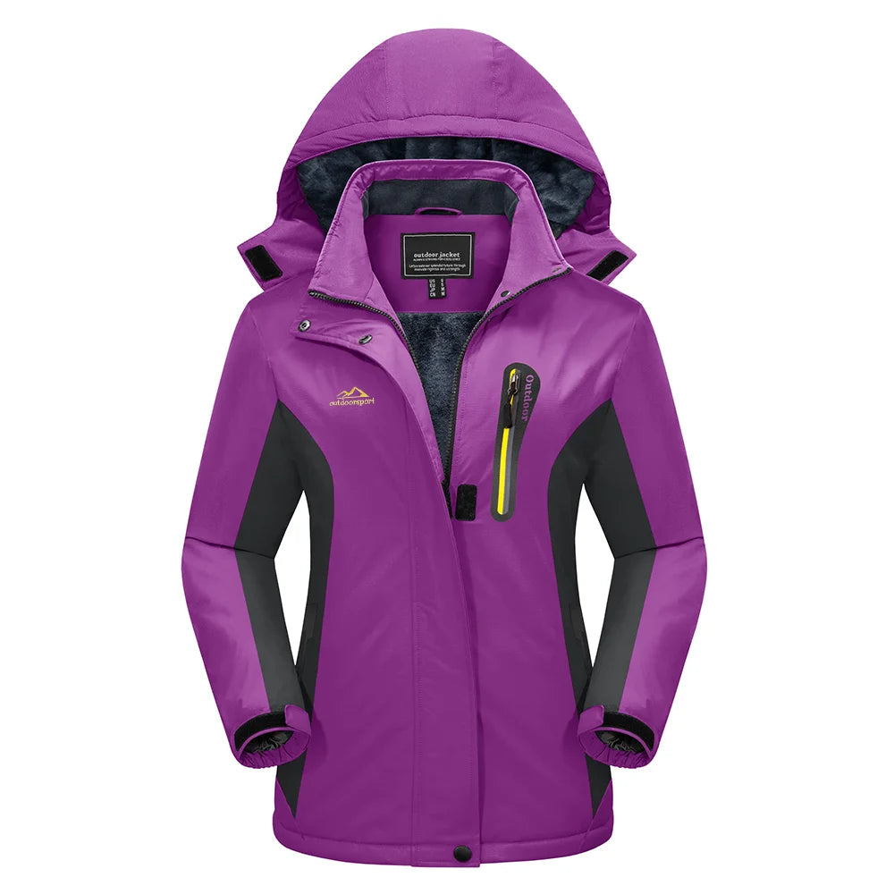 Damen Schnee Skijacke | Mit Kapuze