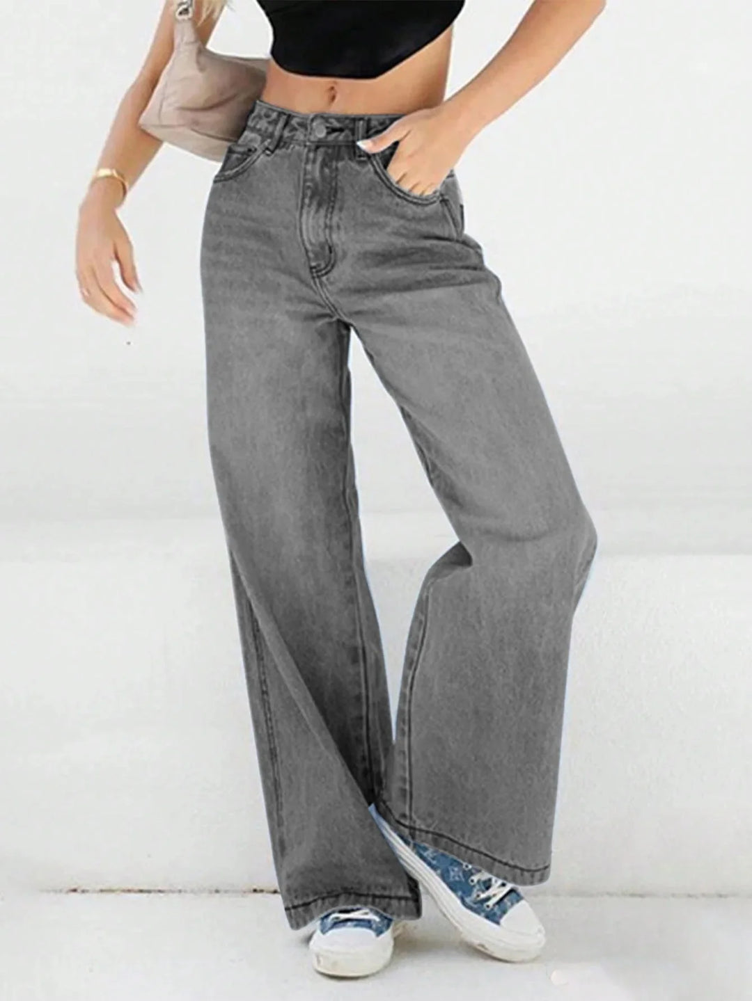 Damen Baggy Jeans | Hohe Taille