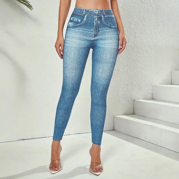 Jeggings im Vintage-Stil für Damen | Hohe Taille