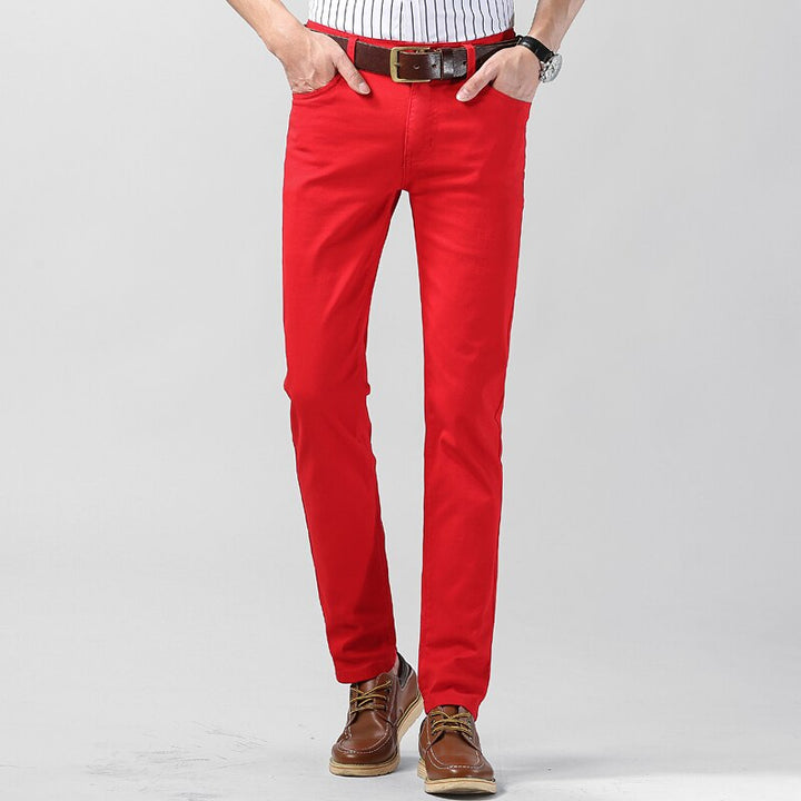 Colter | Herren Lässiges Farbig Dehnen Hose | Gerader Schnitt