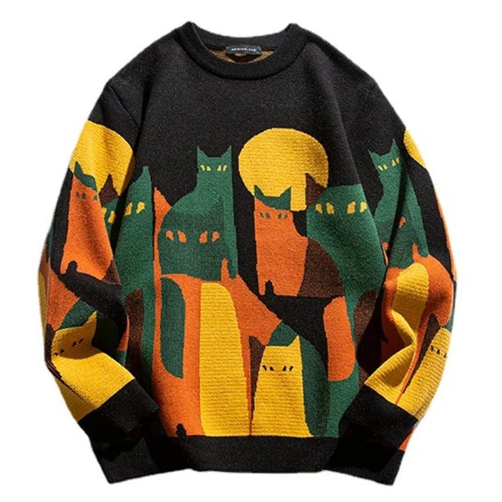 Seven | Herren Stilvolle Pullover | Oversize