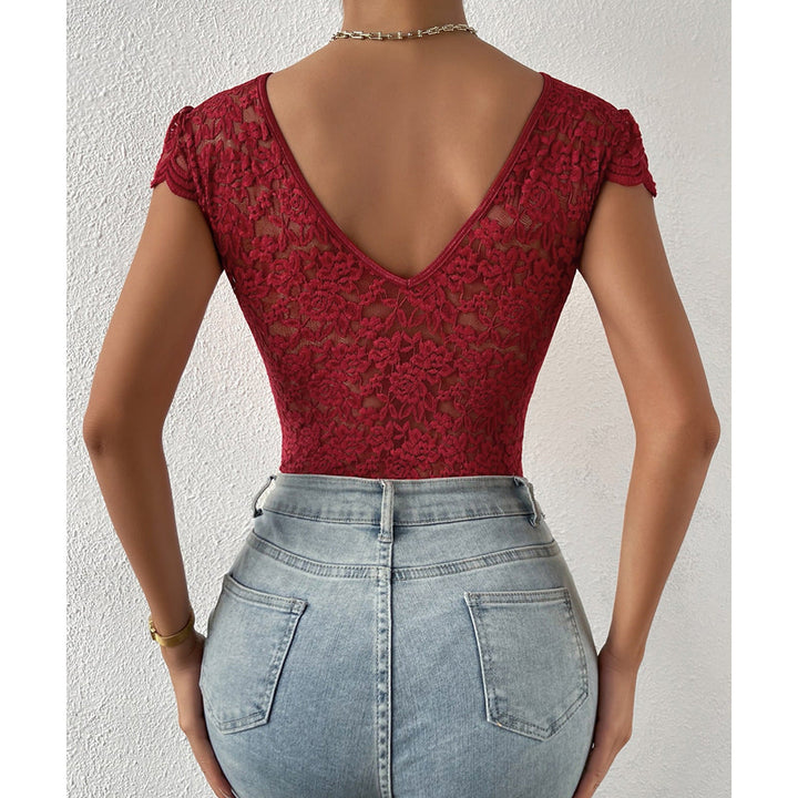 Damen Bodysuits Mit Spitze Und V Ausschnitt | Schick