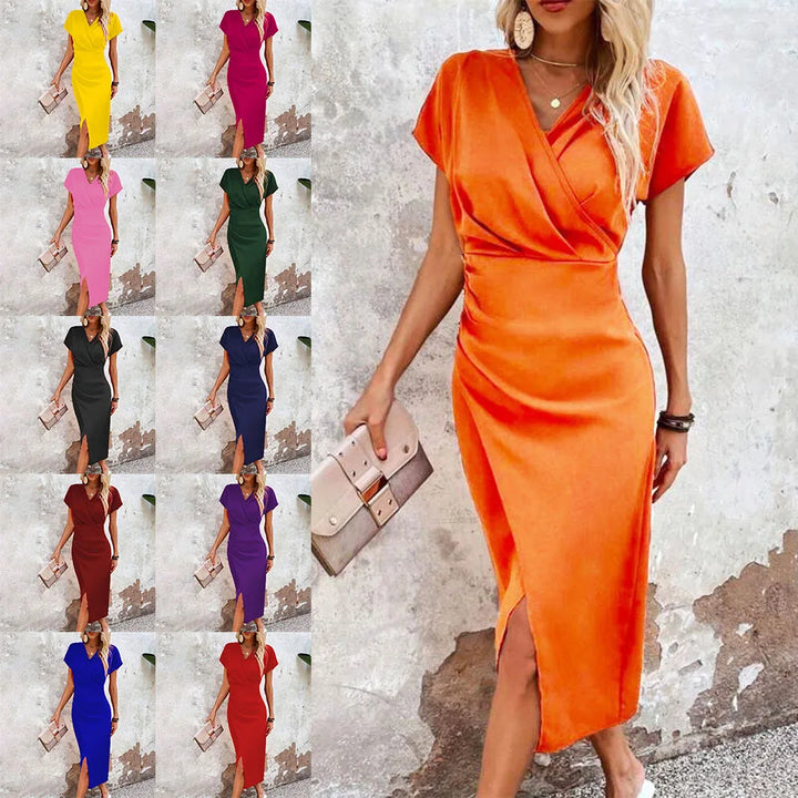 Damen Wickelkleid Für Den Sommer | Midi