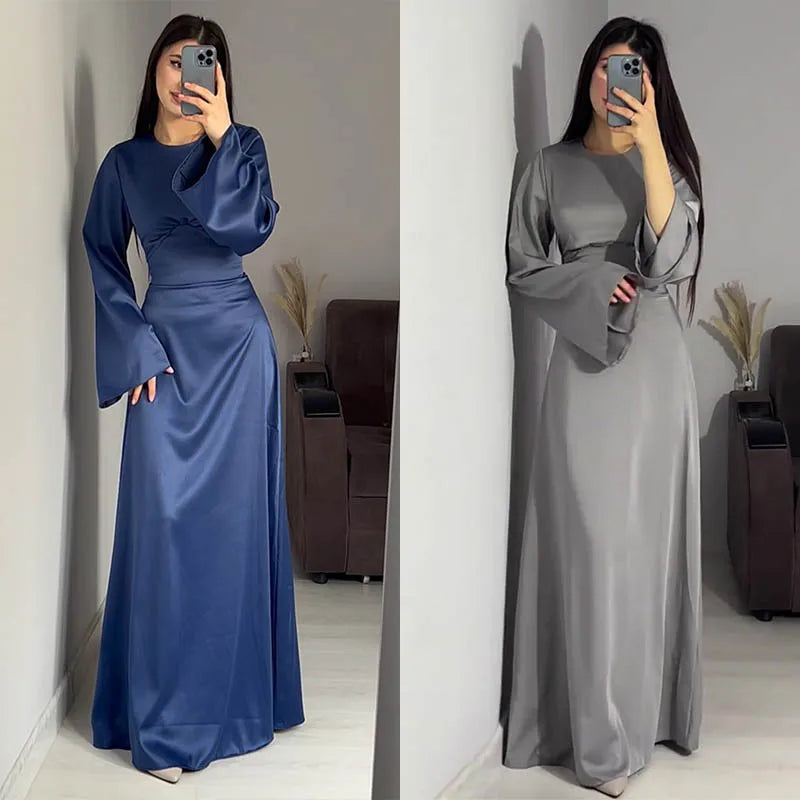 Elegantes Langärmliges Kleid Für Damen | Maxi