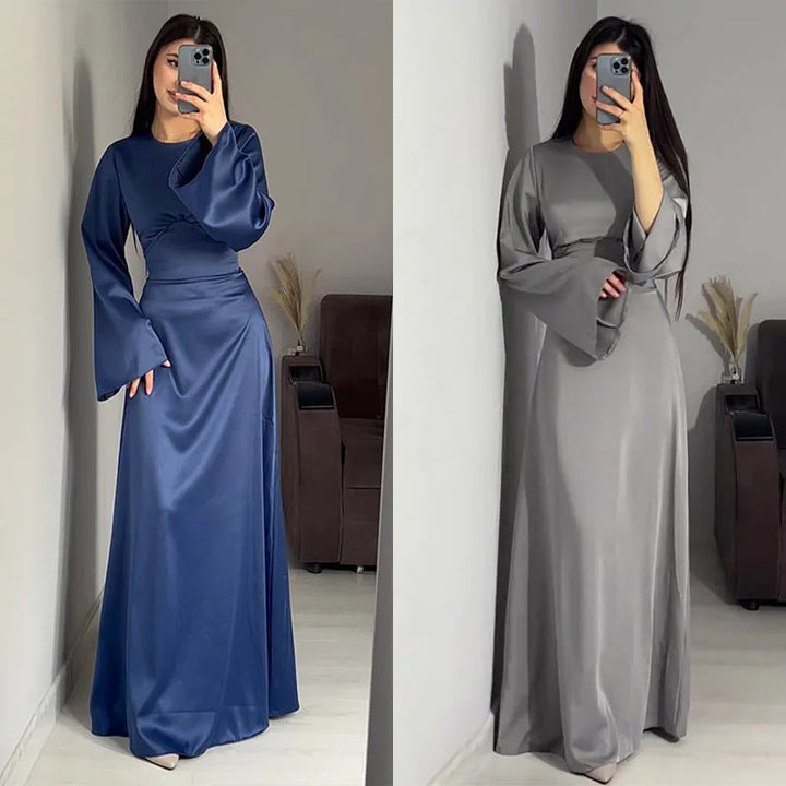 Elegantes Langärmliges Kleid Für Damen | Maxi
