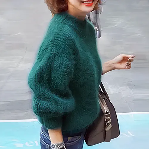 Übergroßer Warmer Winterpullover Für Damen | Langarm