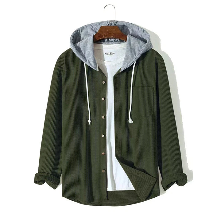 Herren Kapuze Cord Jacke | Lässig