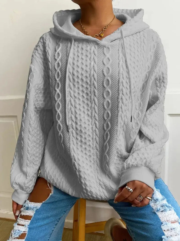 Damen Kapuze Winter Sweatshirt | Langarm