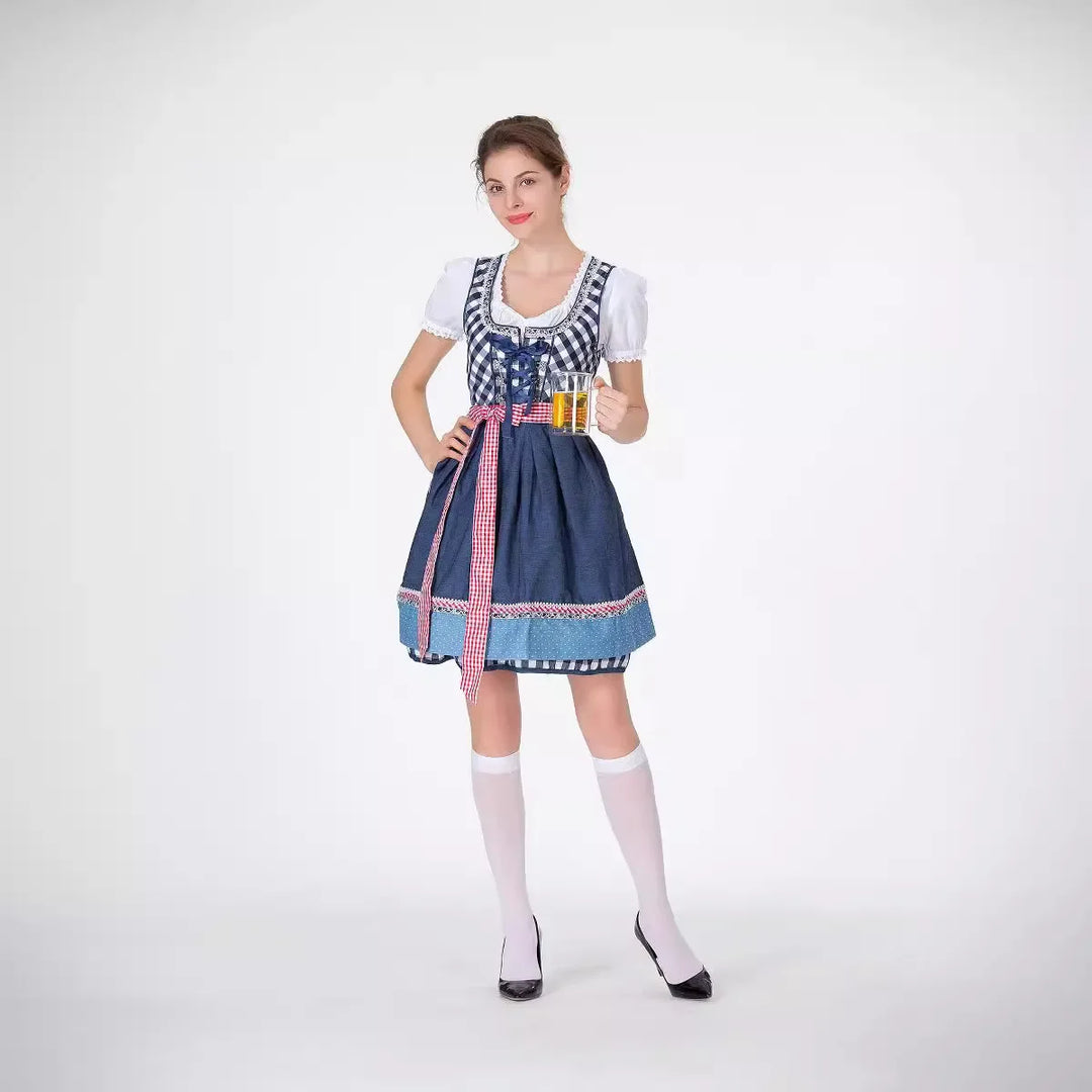 Klassisches Deutsches Dirndl Kleid für Damen | Oktoberfest