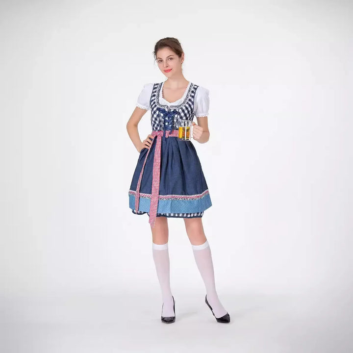 Klassisches Deutsches Dirndl Kleid für Damen | Oktoberfest