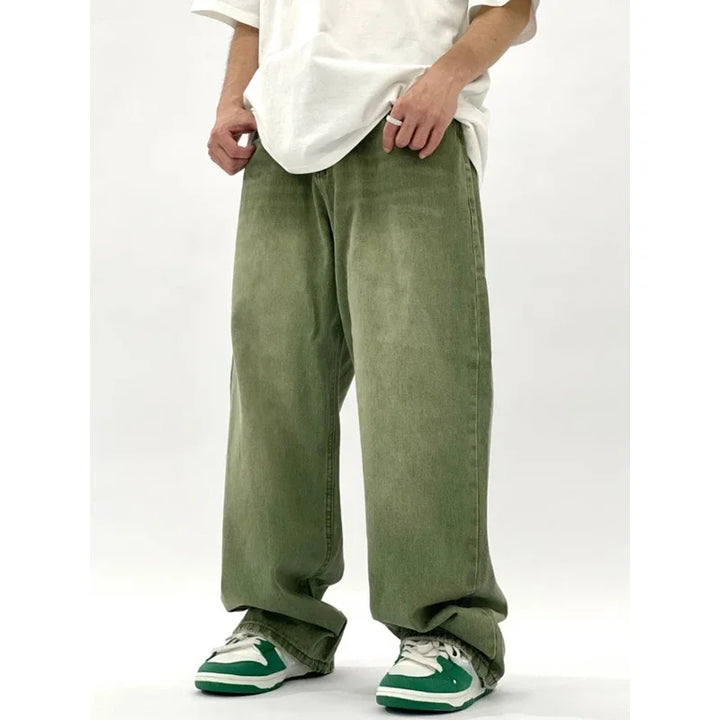 Herren Baggy Jeans | Grün