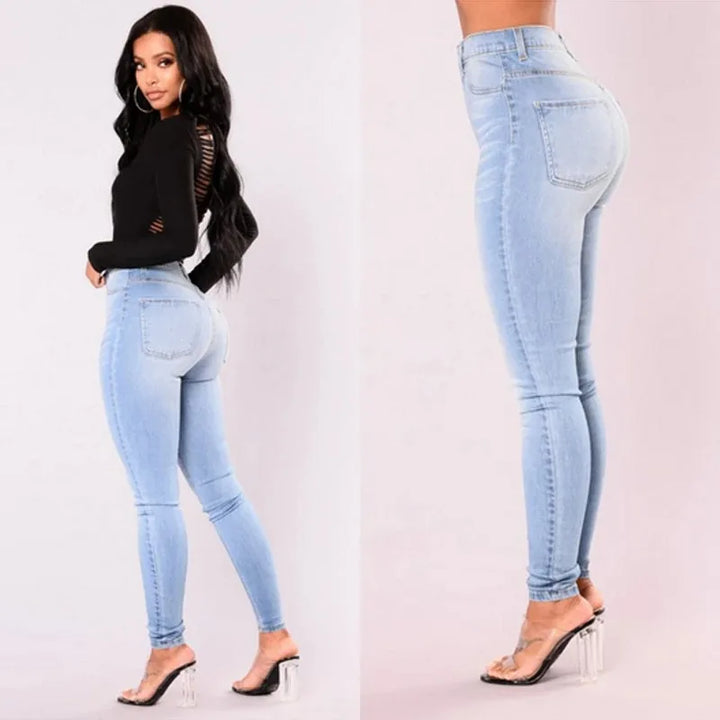 Damen Schlanke Passform Jeggings | Hohe Taille