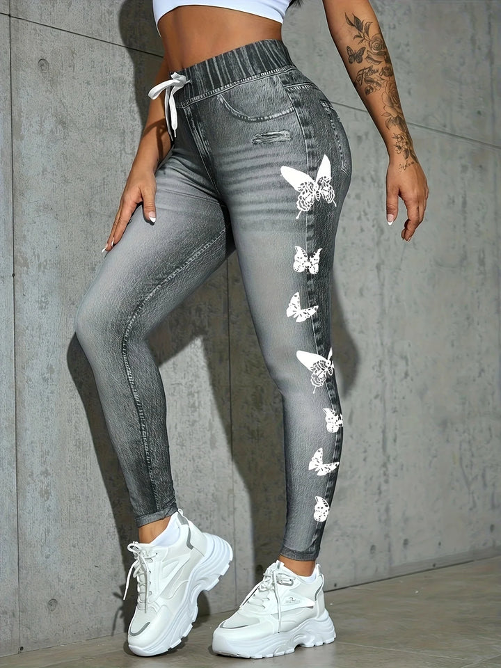 Lässige Jeggings für Damen | Hohe Taille