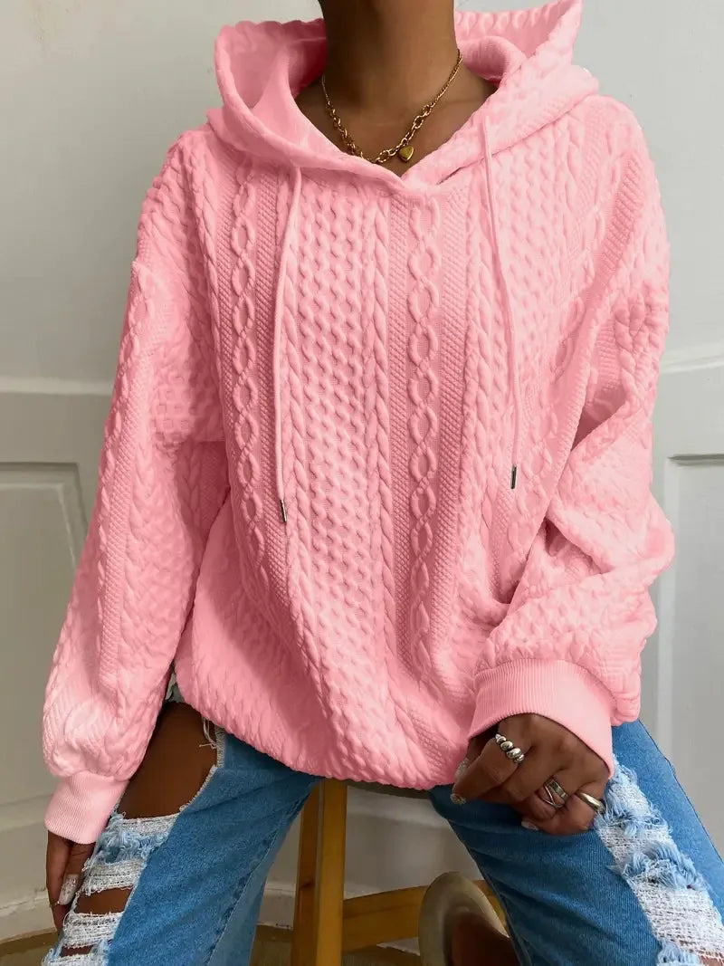 Damen Kapuze Winter Sweatshirt | Langarm