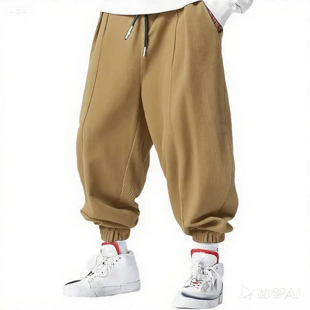 Herren Lässig Cordhose | Mit Kordelzug