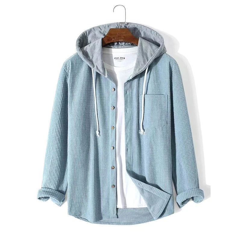 Herren Kapuze Cord Jacke | Lässig