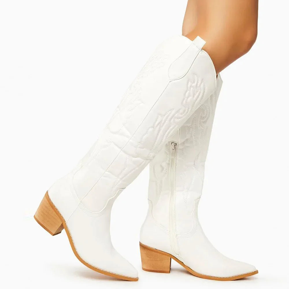 Damen Overknee Boots Schwarz | Hohe Absätze