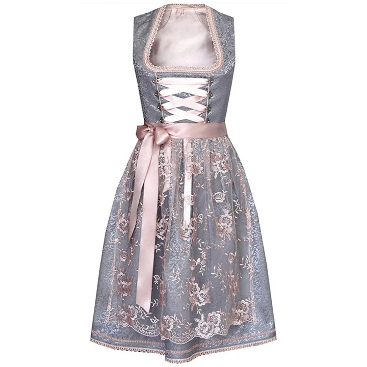 Bayerisches Oktoberfest Dirndl Kleid für Damen | Midi